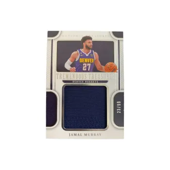 PANINI 2022 23 Nuggets Jamal Murray Large Window Jersey National Treasure GU 23/99 Card Pass Through Sports Cards 1 Pc