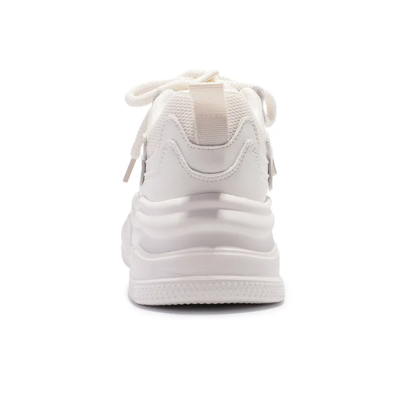 SNXR Cushioning, Slip Resistant, And Abrasion Resistant Low Top Skateboard Shoes Women's Raw White-6
