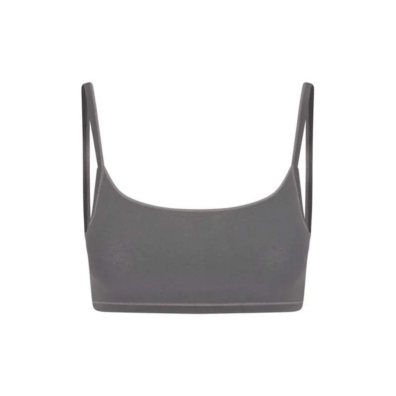 SKIMS SEAMLESS MODAL SQUARE NECK BRALETTE Bra Women's ASH/Gray-0