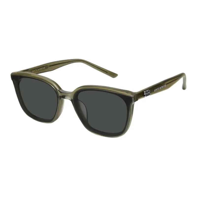GENTLE MONSTER Acetate Square Sunglasses Men's Khaki-0