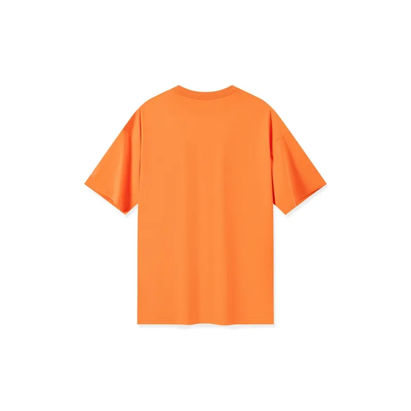 XTEP Vitality Series T-Shirt Men's Litchi Orange/Tumbleweed-1