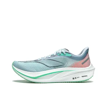LINING Feidian 4 Challenger Running Shoes Women's Low Top Purple Smoke Blue/Fluorescent Light Turquoise