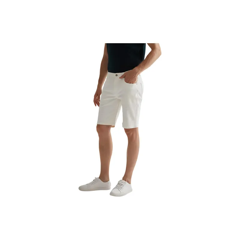 DANIEL HECHTER Denim Shorts Men's White-5