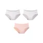 3 Pack[Light Gray+Light Gray+Pink]