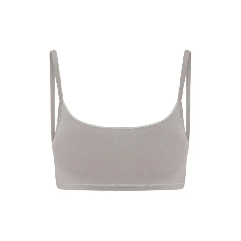 SKIMS SEAMLESS MODAL SQUARE NECK BRALETTE Bra Women's Smoke/Smoke Color-0