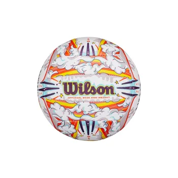 Wilson PU Size ５ Ball Volleyball Unisex Blue White Orange