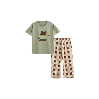 Dream Heart Pajama Set Women's Green