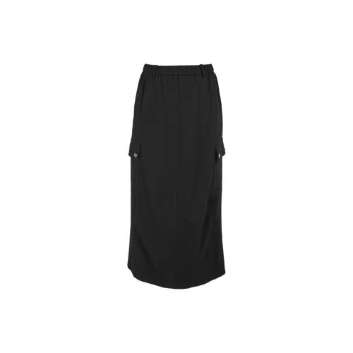 3COLOUR Casual Long Skirts Women's Raven