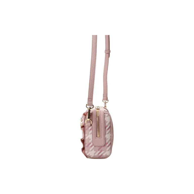 SAMANTHA THAVASA Synthetic Leather Shoulder Bag Women's Pink-2