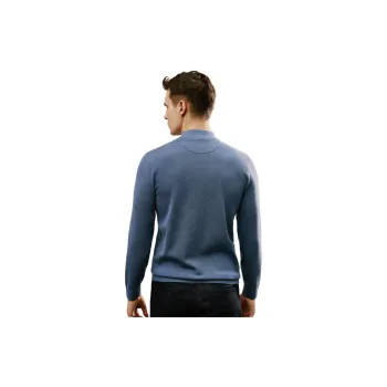 Yiwen Sweaters Men Gray Blue