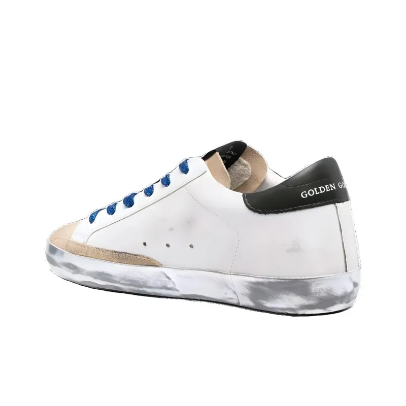 Golden Goose Super Star Stylish Skateboarding Shoes Women's White Brown Black Distressed Style-3