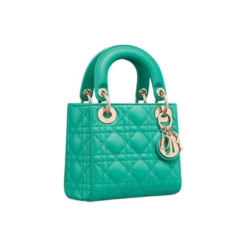 DIOR Lady Dior Lambskin Lady Dior Bag, Shoulder Bag, Crossbody Bag, Handbag Mini Women's Blue Color-2