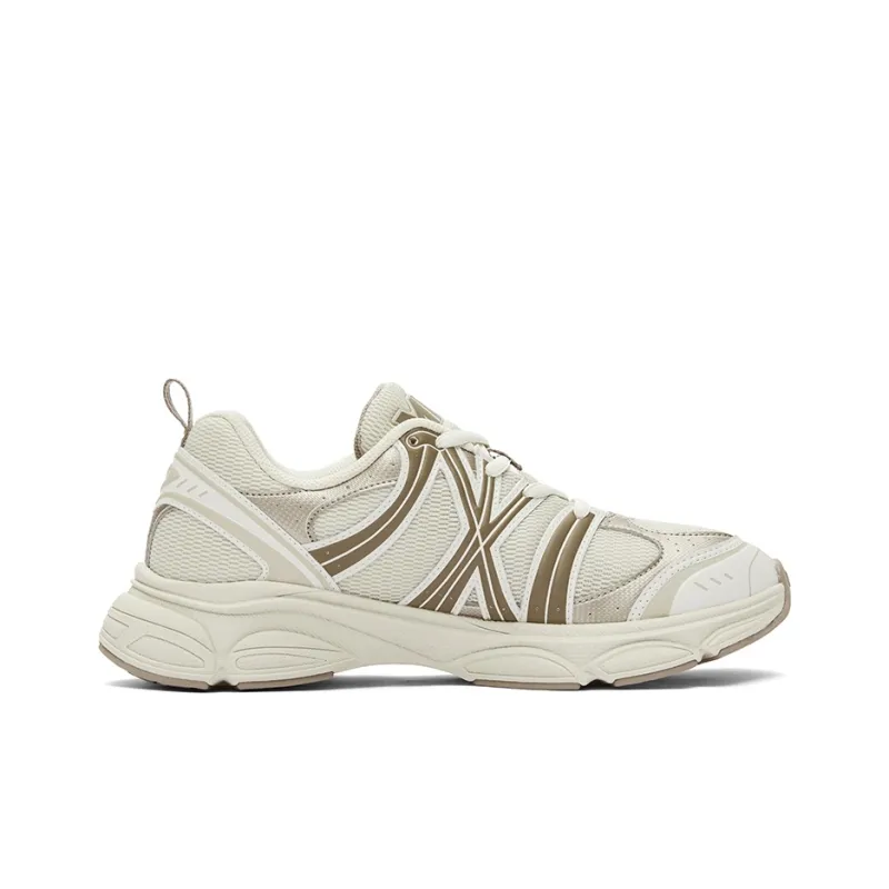 MLB Chunky Runner Ace Runner Cushioning Wear Resistant Low Top Casual Running Shoes Unisex Beige Yellow-1
