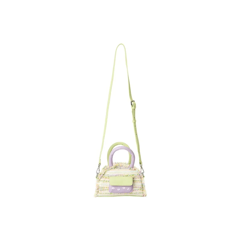 Puui PU Handbag Regular Women's Purple & Green-0