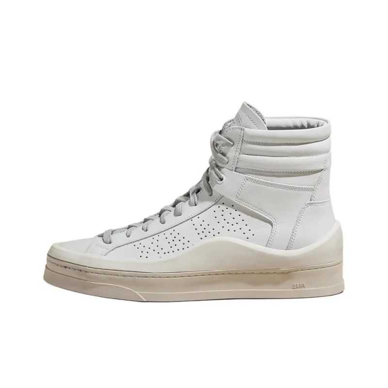 P448 High-Top Skateboard Shoes Women's White-0