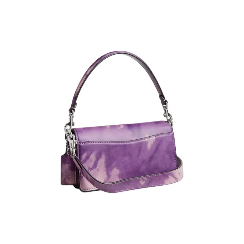 COACH Tabby Smooth Leather Handbag Shoulder Bag Women's Purple-1