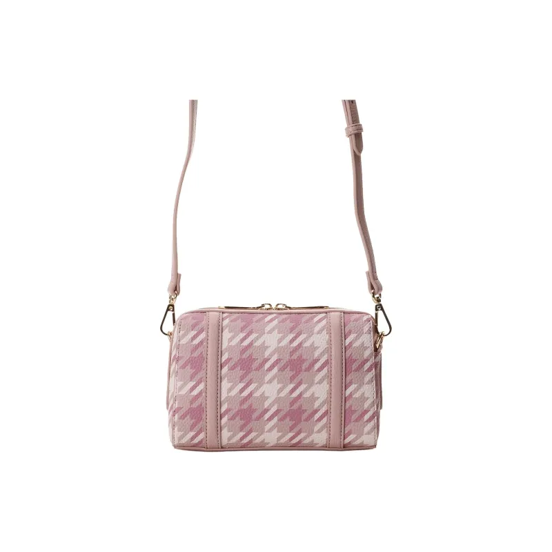SAMANTHA THAVASA Synthetic Leather Shoulder Bag Women's Pink-3