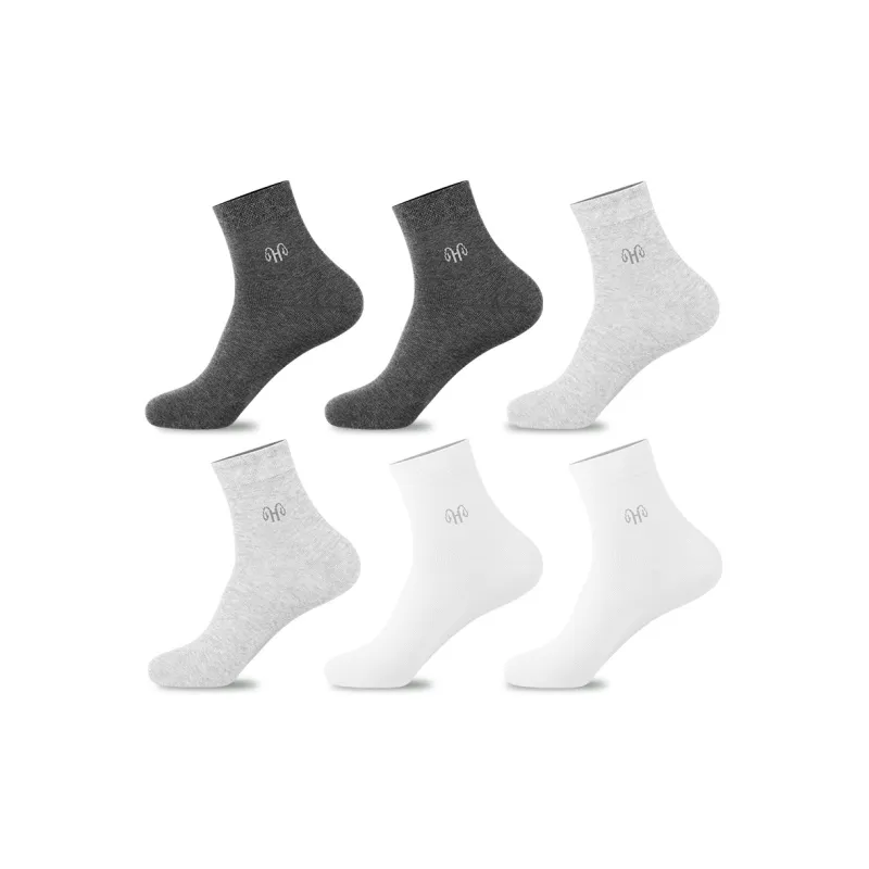 H YXIANG Mid Calf Socks Men's 6 Pack-2