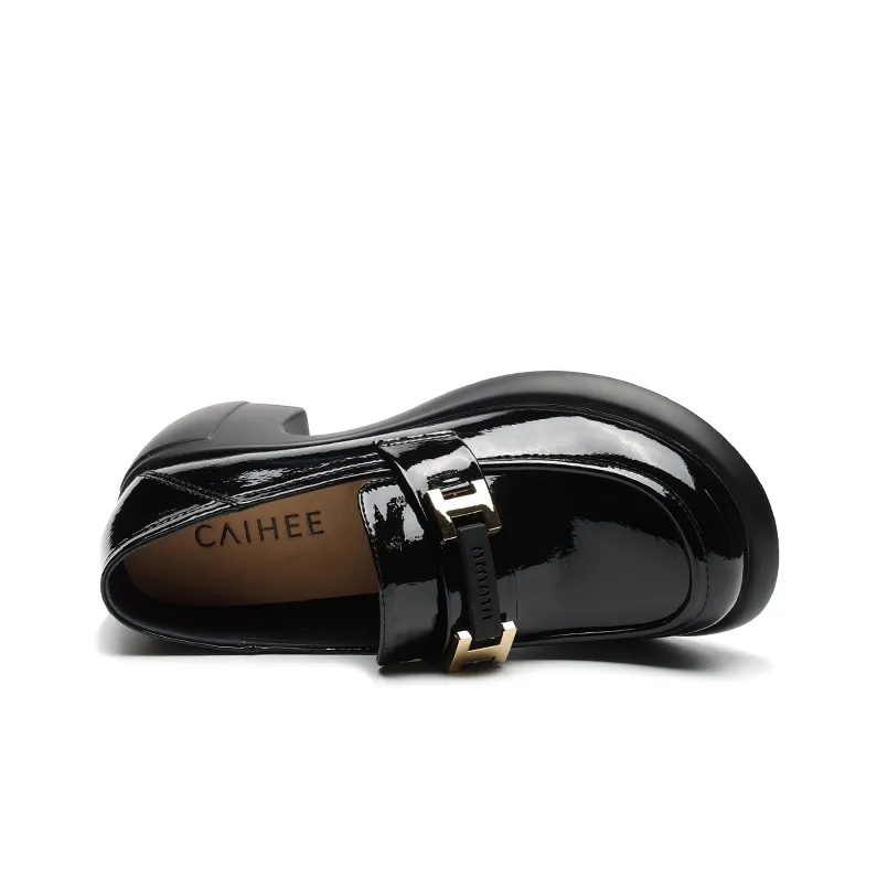 CAIHEE Loafers Medium Heel Women's-1