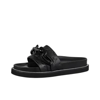LOUIS VUITTON Sunset Painted Series Stylish Sandal Women's Black