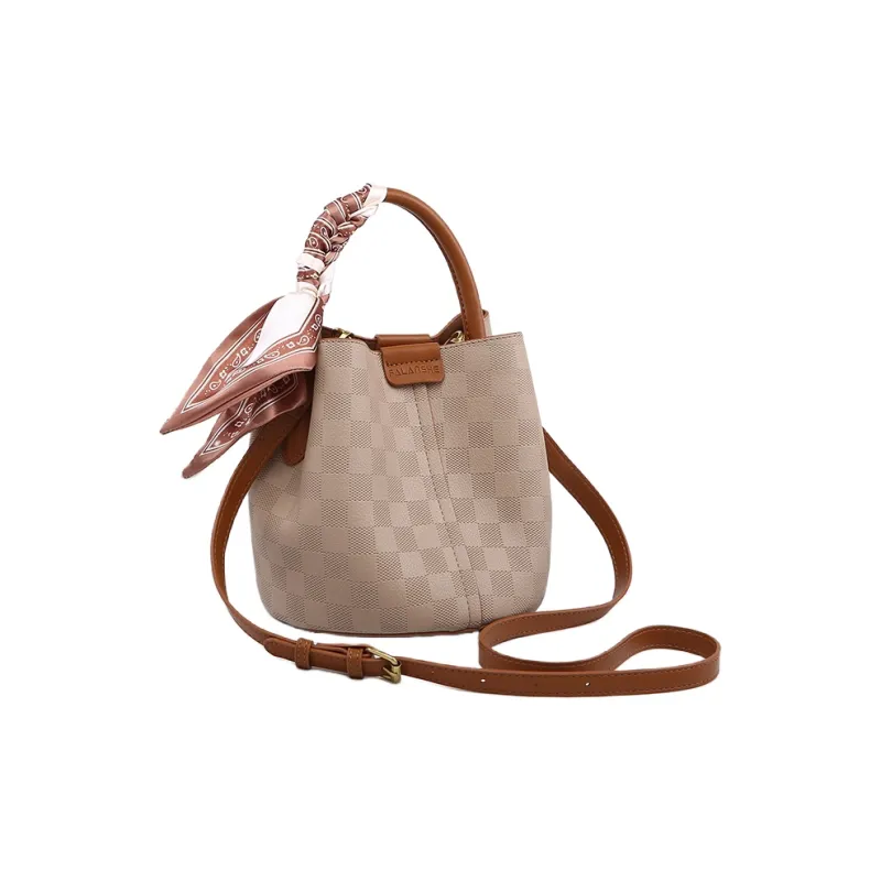H YXIANG Microfiber Synthetic Leather Shoulder Bag Regular Women's Brown-6