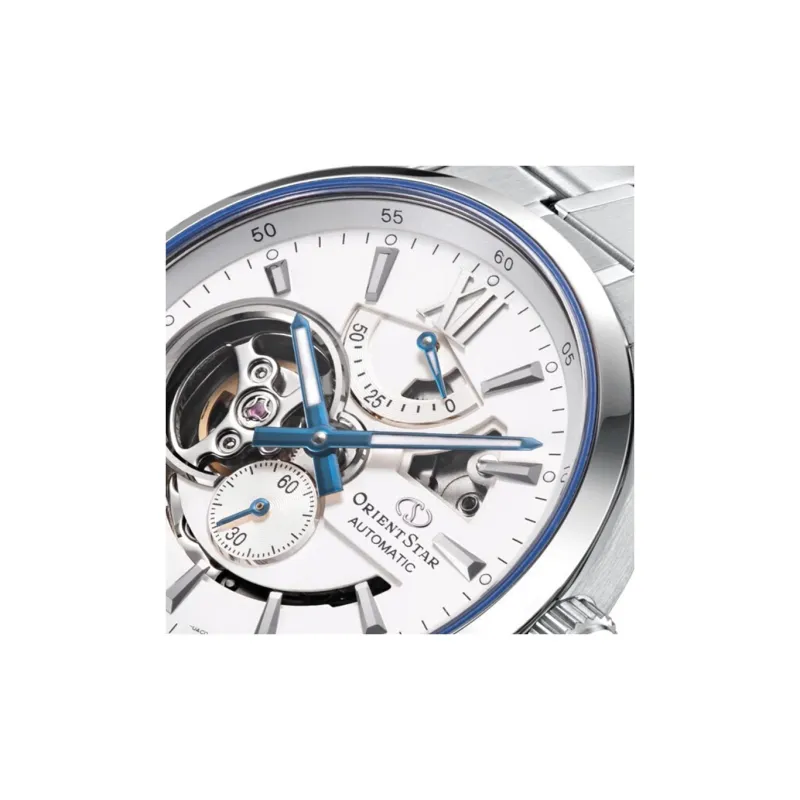 ORIENT STAR Automatic Mechanical Movement Stainless Steel Strap Watch Men's Watches White Dial RE DWAV0113S00B-2