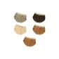 5 Pack (Light Gray+Dark Gray+Skin+Brown+Brown)