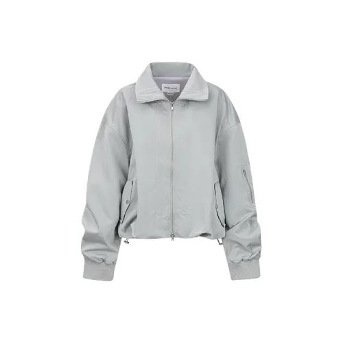 URBAN REVIVO Jackets Women's Light Gray