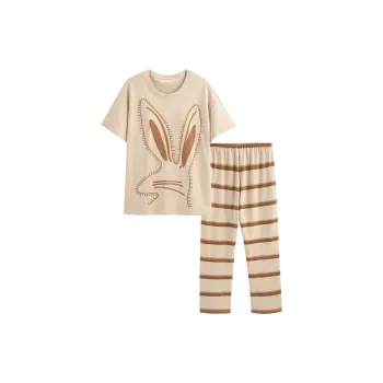 Dream Heart Pajama Set Women's Apricot