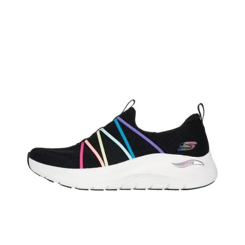 Skechers ARCH FIT 2.0 - Colorful Road Anti-Slip Wear-Resistant Breathable Support Low-Top Casual Shoes Women's Black