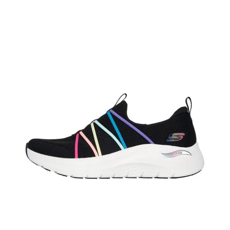 Skechers ARCH FIT 2.0 - Colorful Road Anti-Slip Wear-Resistant Breathable Support Low-Top Casual Shoes Women's Black-0