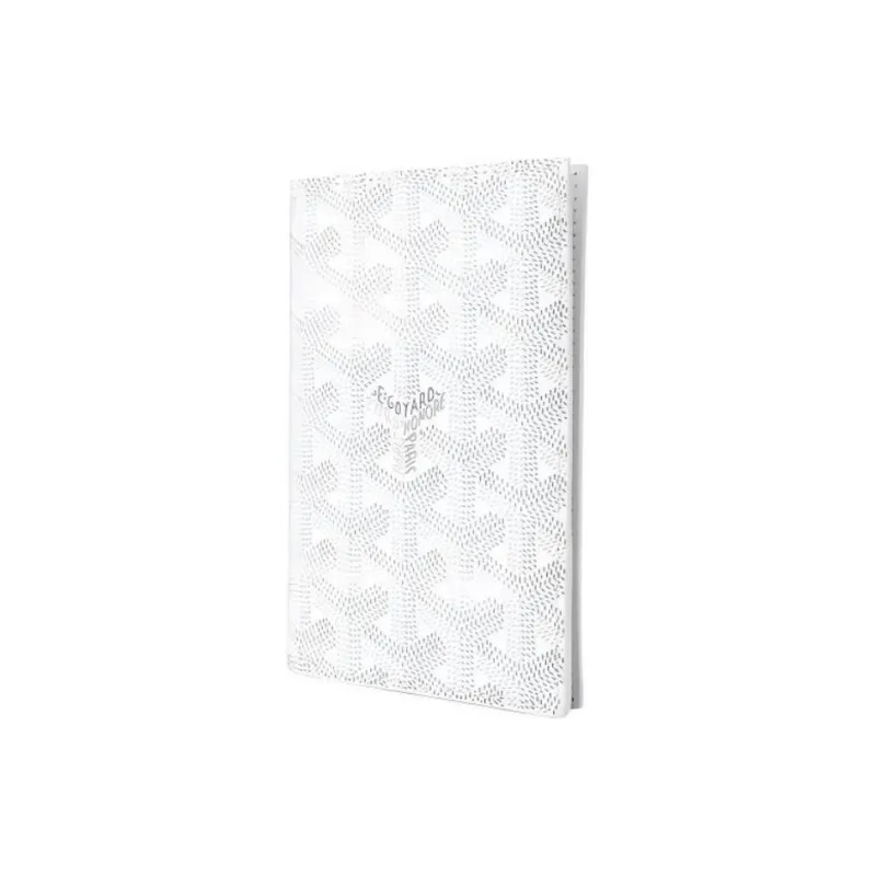 GOYARD Grenelle Canvas With Leather Card Holder Passport Holder Unisex White-2