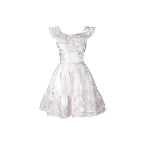 SourceDEEMO Sleeveless Dresses Women's Fairy Pink Purple