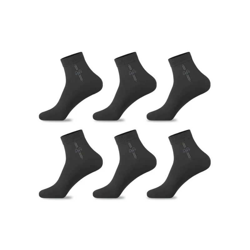 H YXIANG Crew Socks For Summer Men's 6 Pack-4