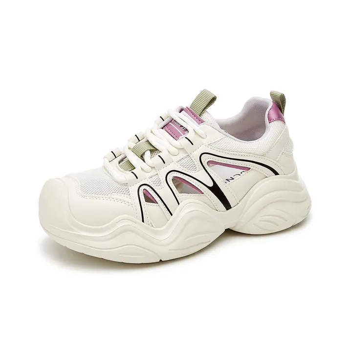 Jin Baichuan Lightweight Height Increasing Low-Top Chunky Sneakers Women's-1