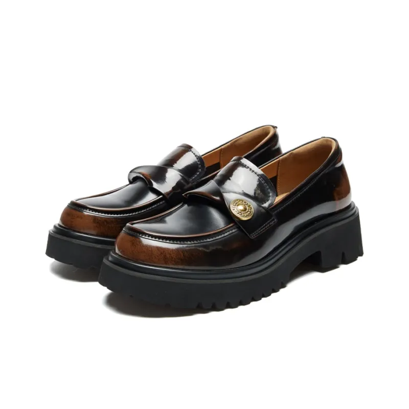 CAIHEE Loafers Women's Brown/Black-6