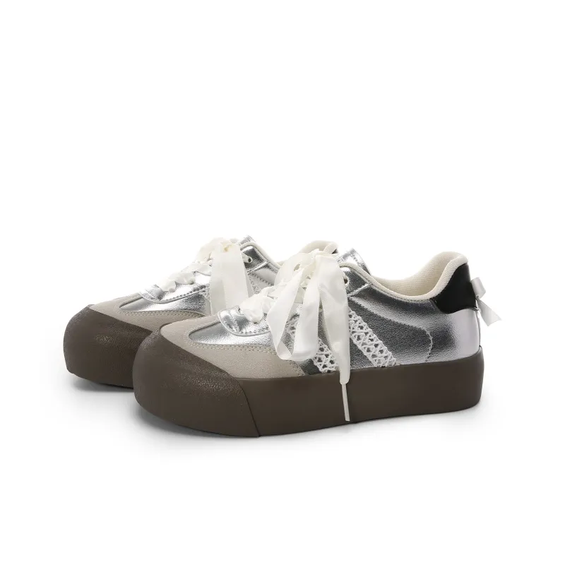 Cob Anti Slip And Wear Resistant Lightweight Low Top Skateboard Shoes Women's-6