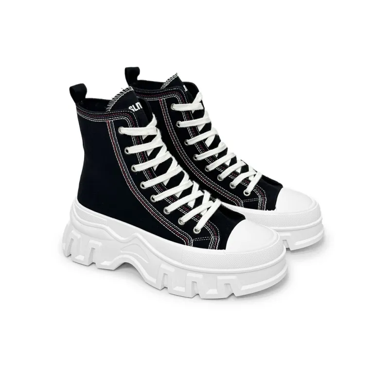 SLNU 3 Anti Slip Wear Resistant High Top Canvas Shoes Unisex-2