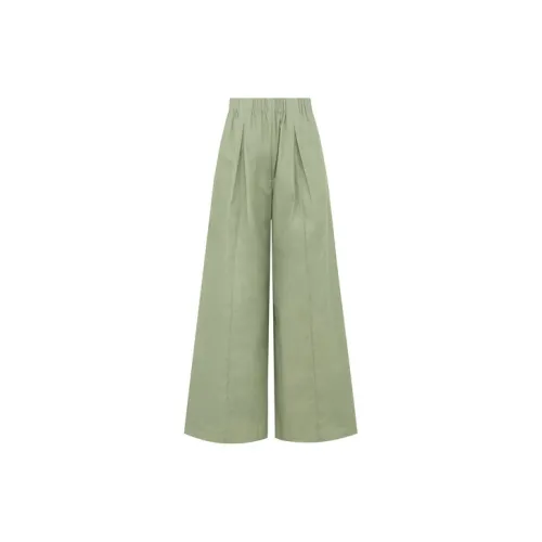 MEIYANG Casual Pants Women's Autumn Purslane Green