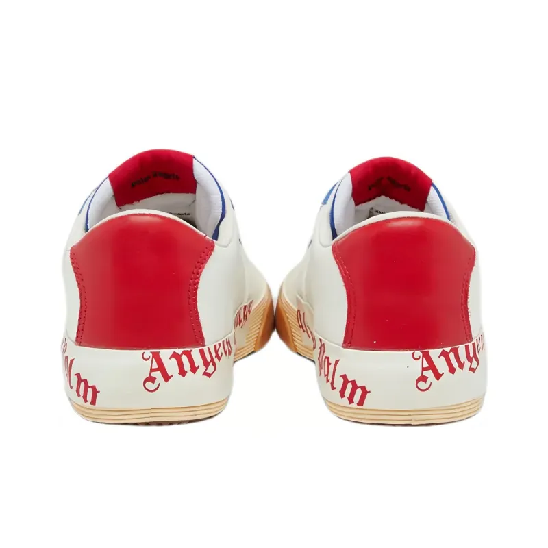 PALM ANGELS Stylish Skateboarding Shoes Men's White Red-3