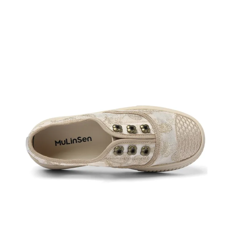 Mulinsen Espadrilles Women's Casual Shoes Approx. 3.5cm Women's-2