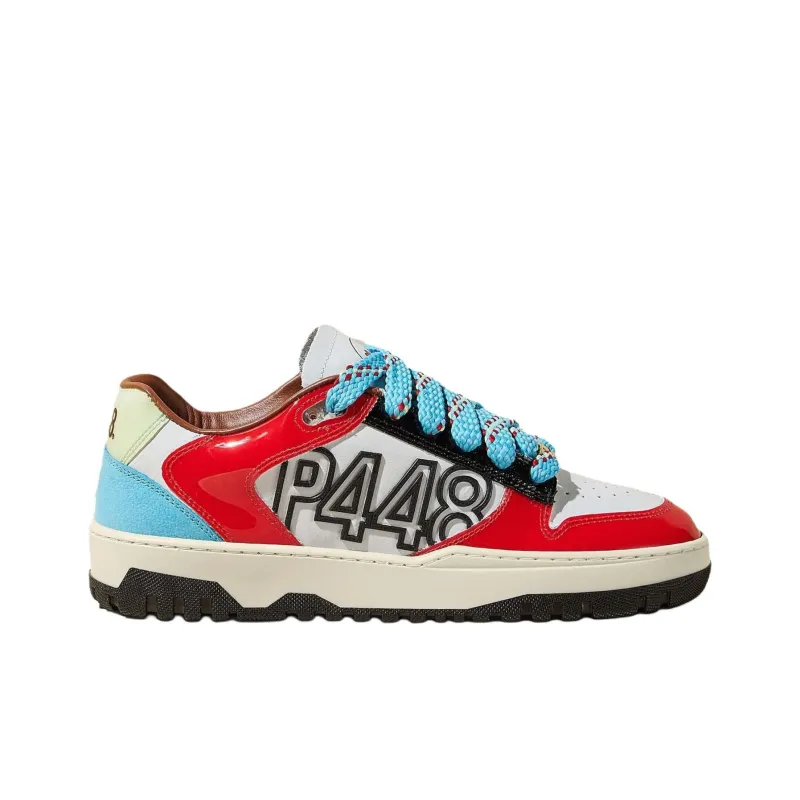 BOMBETTE x P448 Mason Low-Top Skateboard Shoes Women's Red-1