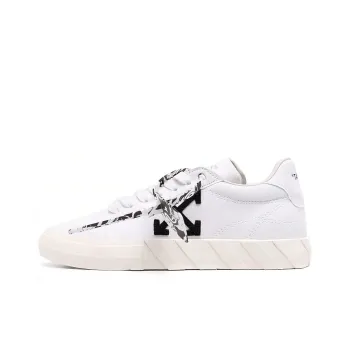 OFF WHITE Vulc Eco Canvas Low White Black Women's