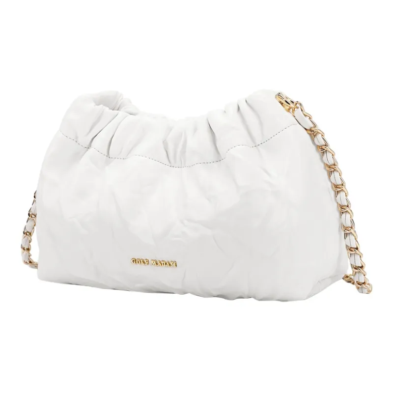 GOLF Synthetic Leather Crossbody Bag Handbag Shoulder Bag Regular Women's Milkshake White/Tranquil Black-1