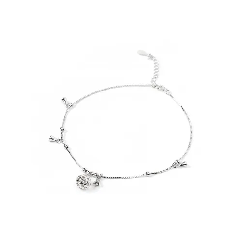 LINKY Laboratory S925 Silver Anklets Women's