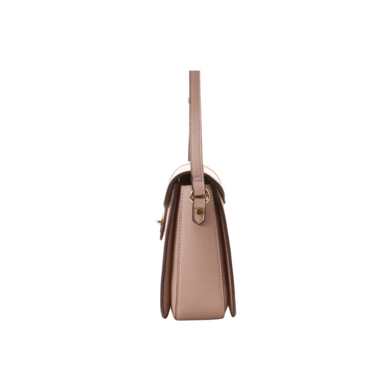 SAMANTHA THAVASA Synthetic Leather Shoulder Bag Women's Pink Beige-3