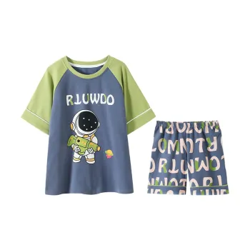 Lan Miao Pajama Set Men's Turquoise