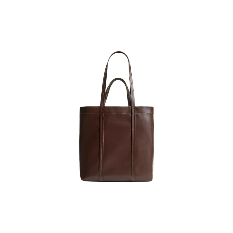COACH Paperweight Leather Tote Bag, Shopping Bag, Shoulder Bag, Handbag Tubas Unisex Maple-2
