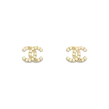 CHANEL Metal Earrings Women's Gold