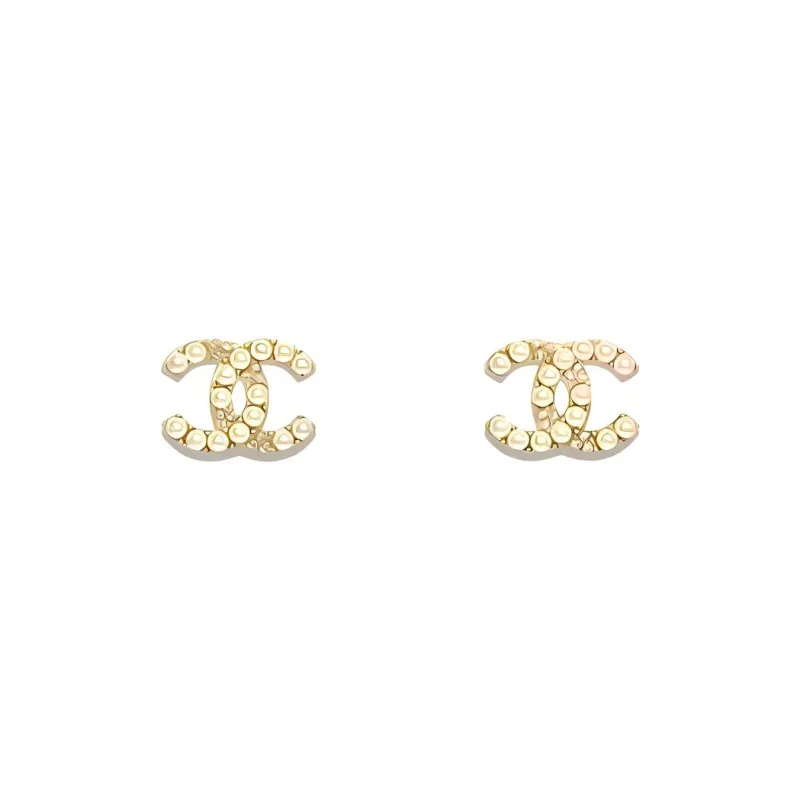 CHANEL Metal Earrings Women's Gold-0